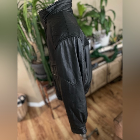 City streets leather Jacket men’s Medium black - Picture 3 of 10